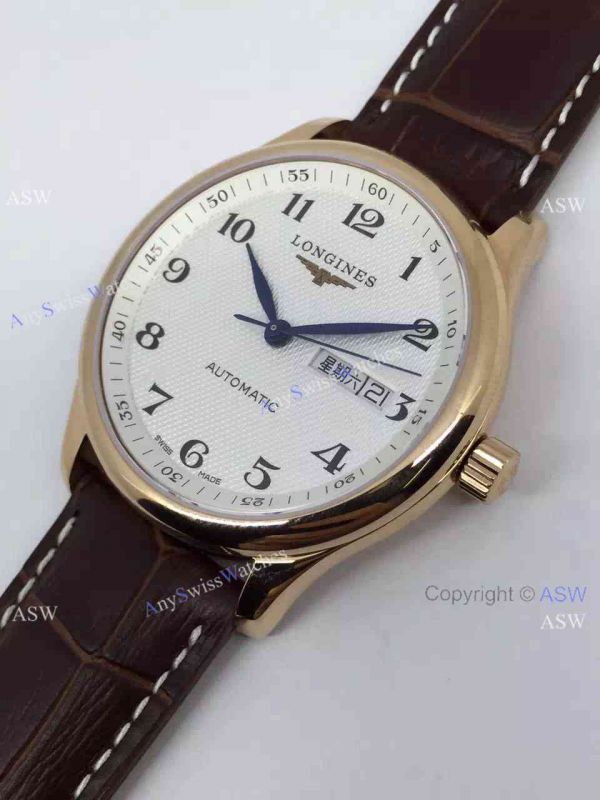 Copy Swiss Longines Watch Yellow Gold Brown Leather Copy Swiss Longines Watch Yellow Gold Brown Leather