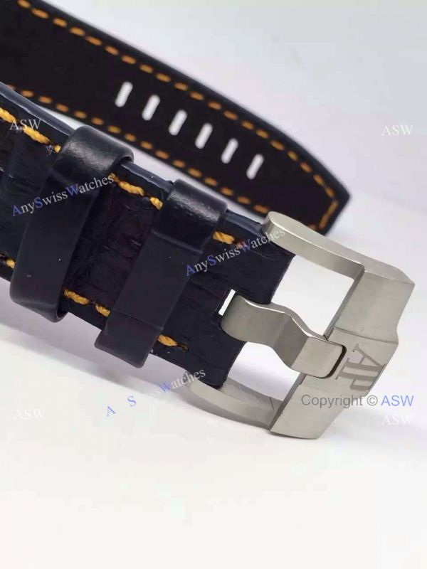 Swiss Knockoff Audemars Piguet Watch SS Blue Dial Blue Leather Swiss Knockoff Audemars Piguet Watch SS Blue Dial Blue Leather