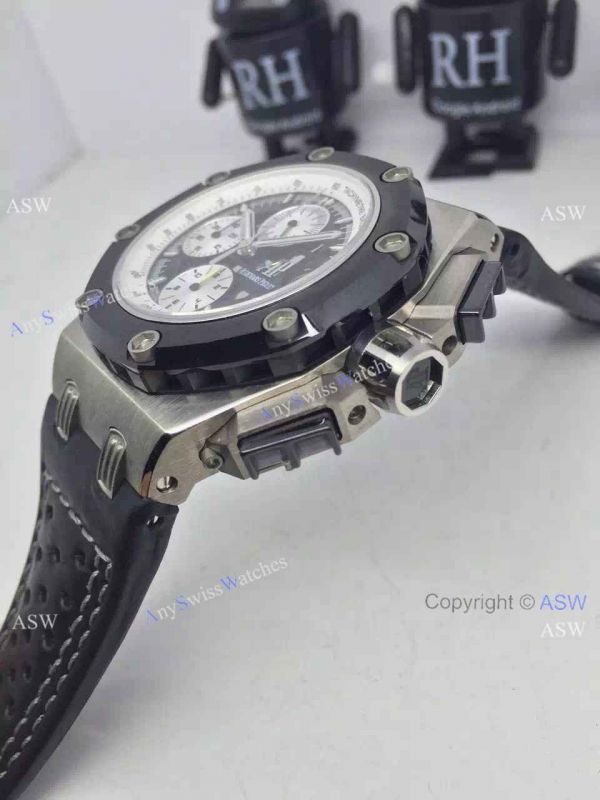 Replica Swiss Audemars Piguet Royal Oak Ruben Barrichello Watch Black Leather Replica Swiss Audemars Piguet Royal Oak Ruben Barrichello Watch Black Leather