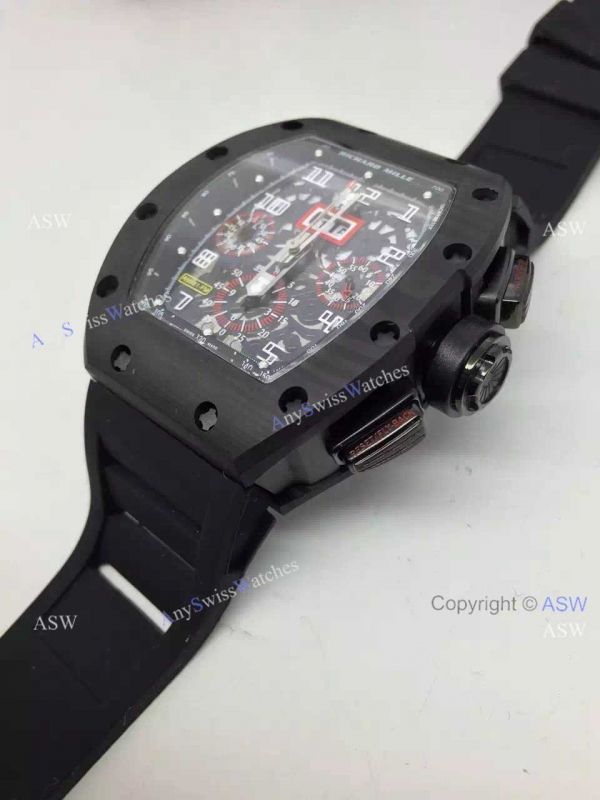 AAA Replica Richard Mille RM 011 Watch All Black AAA Replica Richard Mille RM 011 Watch All Black