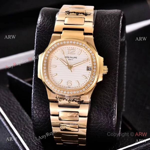 Swiss Quality Patek Philippe Nautilus Womens Watch Gold and Diamond Swiss Quality Patek Philippe Nautilus Womens Watch Gold and Diamond