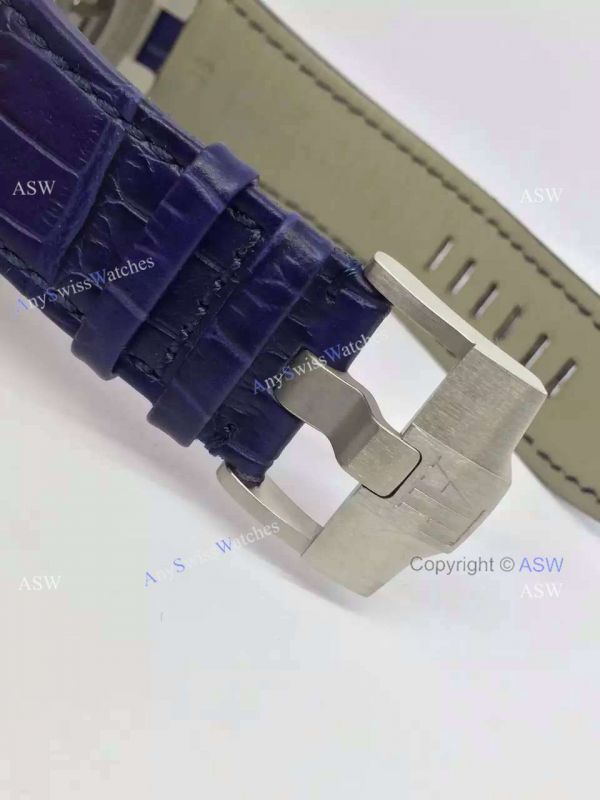 Swiss Copy Audemars Piguet Watch Blue Dial Blue Leather Swiss Copy Audemars Piguet Watch Blue Dial Blue Leather