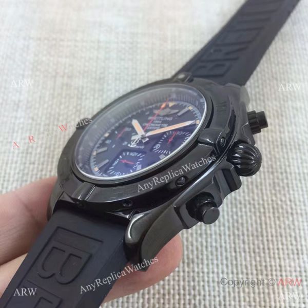 Copy Breitling Chronomat B01 Black Case RUBBER Strap Men Watch Copy Breitling Chronomat B01 Black Case RUBBER Strap Men Watch