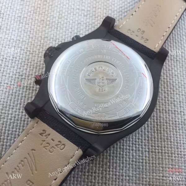 Fake Breitling Super Avenger II Black Leather Strap Chronograph Watch Fake Breitling Super Avenger II Black Leather Strap Chronograph Watch
