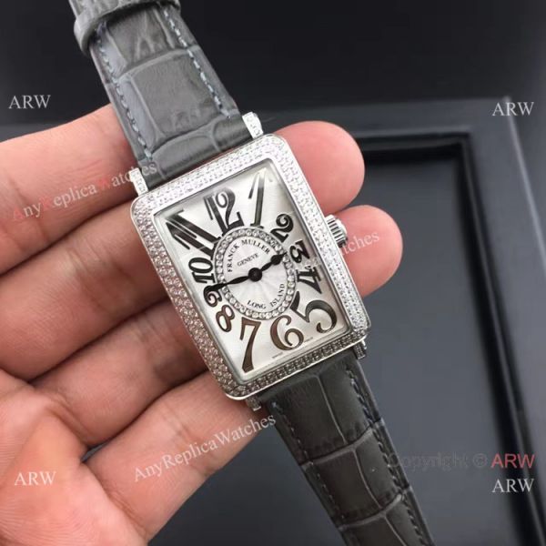 Replica Franck Muller Long Island SS Black Leather Diamond Ladies Watch Replica Franck Muller Long Island SS Black Leather Diamond Ladies Watch