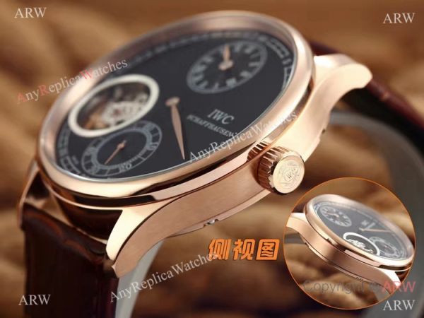 High Quality IWC Tourbillon Portuguese Watch Rose Gold Black Dial High Quality IWC Tourbillon Portuguese Watch Rose Gold Black Dial