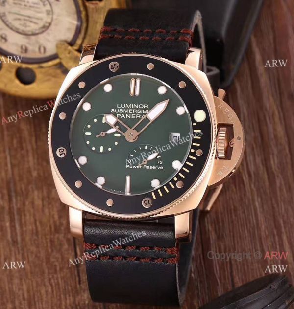 Newest Copy Panerai Luminor Submersible Power Reserve Watch Green Face Newest Copy Panerai Luminor Submersible Power Reserve Watch Green Face