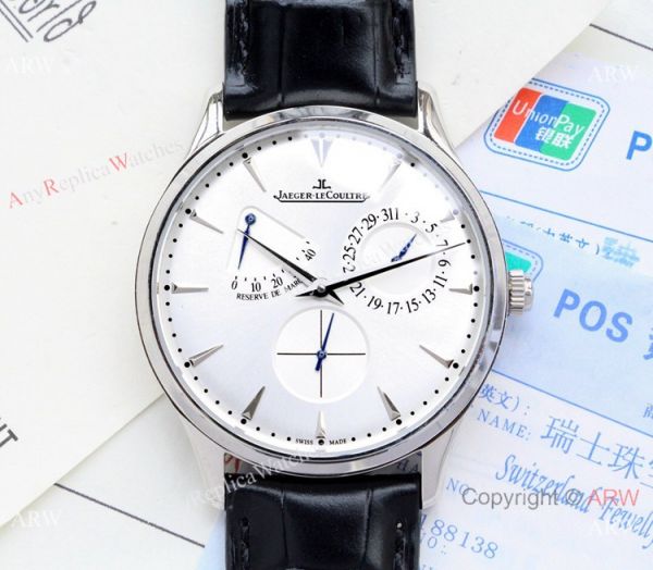 Copy Jaeger LeCoultre Master Ultra Thin Reserve de Marche Black Dial Watch Copy Jaeger LeCoultre Master Ultra Thin Reserve de Marche Black Dial Watch