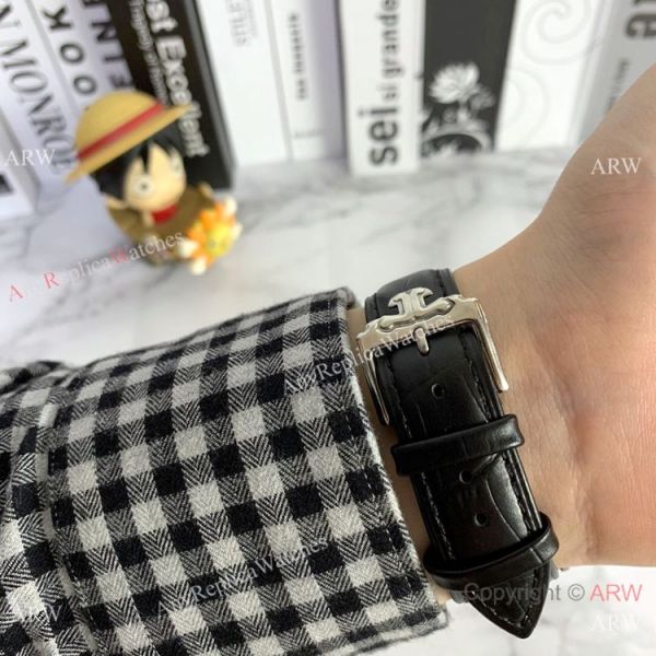 Copy Jaeger-LeCoultre Master Calendar Watch Silver Face Black Leather strap Copy Jaeger-LeCoultre Master Calendar Watch Silver Face Black Leather strap
