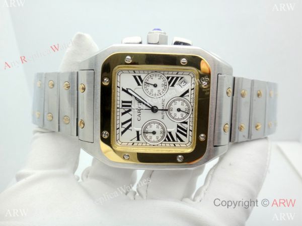 Replica Cartier Santos Chronograph Watch 38mm Replica Cartier Santos Chronograph Watch 38mm