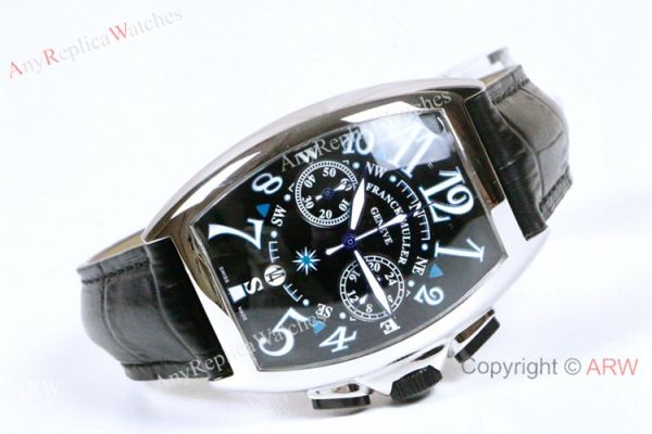Franck Muller Mariner Chronograph Mens Watch SS Black Dial Franck Muller Mariner Chronograph Mens Watch SS Black Dial