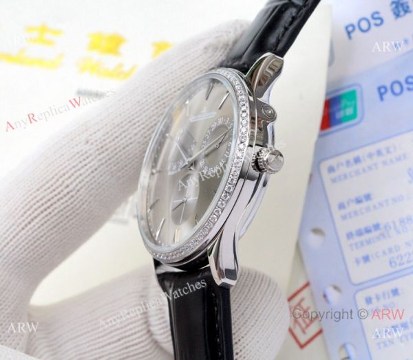 Jaeger-LeCoultre Master Ultra Thin Reserve de Marche Watches Diamond Bezel Blue Dial Jaeger-LeCoultre Master Ultra Thin Reserve de Marche Watches Diamond Bezel Blue Dial