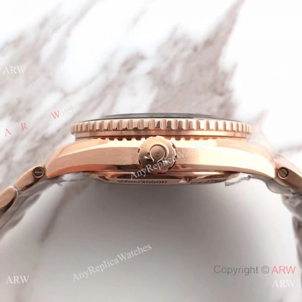 New Omega Seamaster Planet Ocean 600m GMT Rose Gold Black Dial Swiss 8615 New Omega Seamaster Planet Ocean 600m GMT Rose Gold Black Dial Swiss 8615