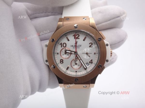 Replica Hublot Big Bang Tutti Frutti Rose Gold White Rubber Strap Watch Replica Hublot Big Bang Tutti Frutti Rose Gold White Rubber Strap Watch