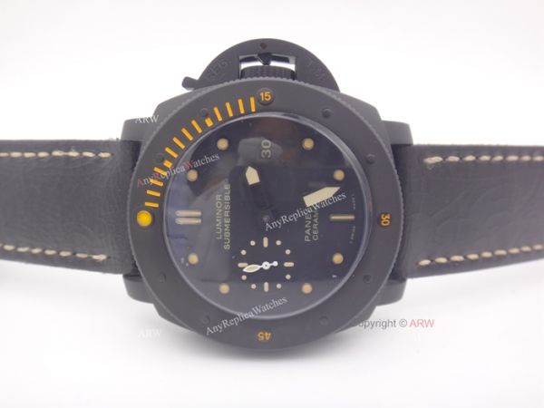 Panerai Luminor Submersible Ceramica PAM508 Replica Watch Brown Markers Panerai Luminor Submersible Ceramica PAM508 Replica Watch Brown Markers