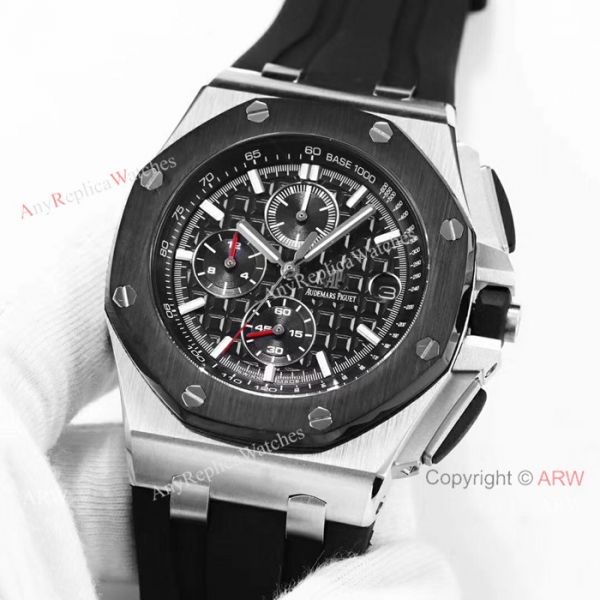 Royal Oak Offshore Replica Audemars Piguet Watches For Sale SS Black Rubber Strap Luxury Watch Royal Oak Offshore Replica Audemars Piguet Watches For Sale SS Black Rubber Strap Luxury Watch