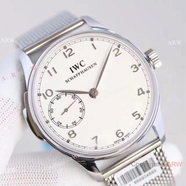 Replica IWC Portuguese Minute Repeater Stainless Steel Mesh Strap Watch Replica IWC Portuguese Minute Repeater Stainless Steel Mesh Strap Watch