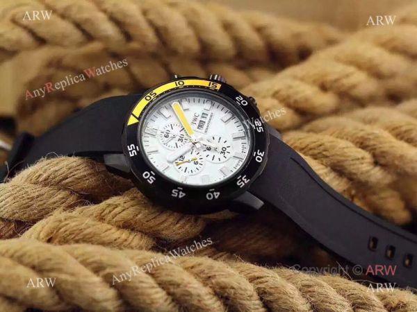 New Replica IWC Aquatimer Chronograph Watch Black Case Rubber Strap New Replica IWC Aquatimer Chronograph Watch Black Case Rubber Strap