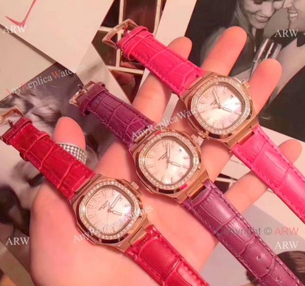 Best Quality Patek Philippe Nautilus Womens Rose Gold Diamond Watch Best Quality Patek Philippe Nautilus Womens Rose Gold Diamond Watch