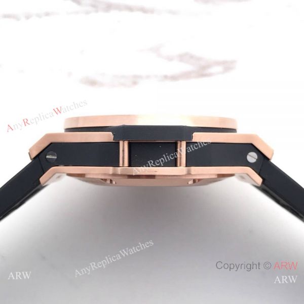Fake Hublot Big Bang Rose Gold Chronograph Watch SWISS 4100 Fake Hublot Big Bang Rose Gold Chronograph Watch SWISS 4100