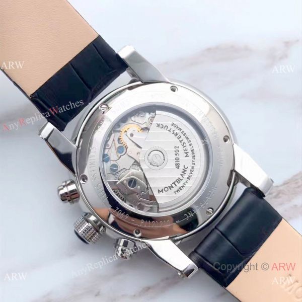 Mont Blanc Clone Timewalker SS Black Leather Strap Watch Swiss Grade 1 7750 Automatic Mont Blanc Clone Timewalker SS Black Leather Strap Watch Swiss Grade 1 7750 Automatic