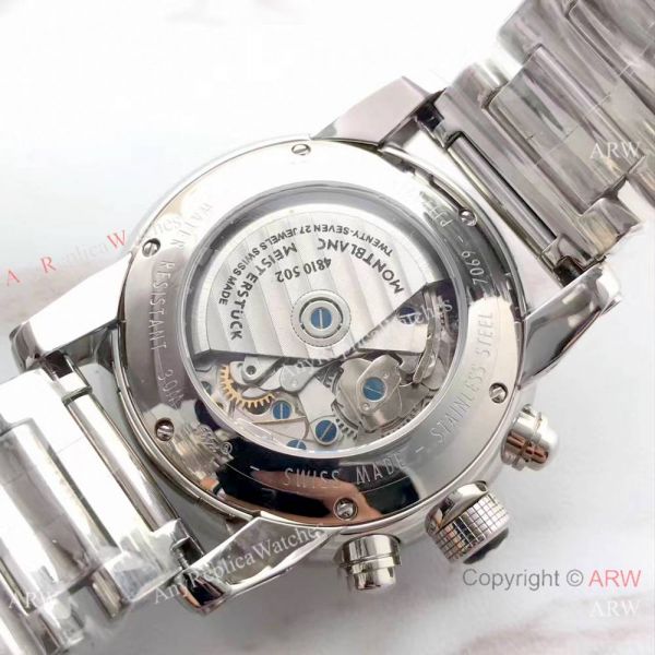 Swiss Grade 7750 Mont blanc Knock off Timewalker 316L Stainless Steel Black Face Watch Swiss Grade 7750 Mont blanc Knock off Timewalker 316L Stainless Steel Black Face Watch