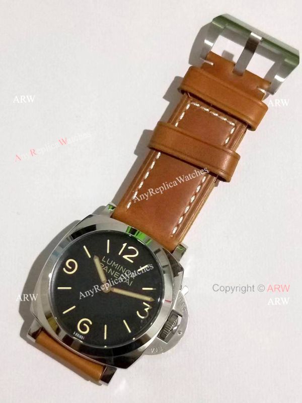Panerai Luminor PAM 372 Replica Watch SS Brown Leather Strap Panerai Luminor PAM 372 Replica Watch SS Brown Leather Strap