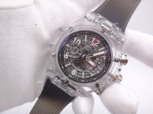2018 Baselworld Hublot Big Bang Unico Sapphire Replica Watch Black Skeleton 2018 Baselworld Hublot Big Bang Unico Sapphire Replica Watch Black Skeleton