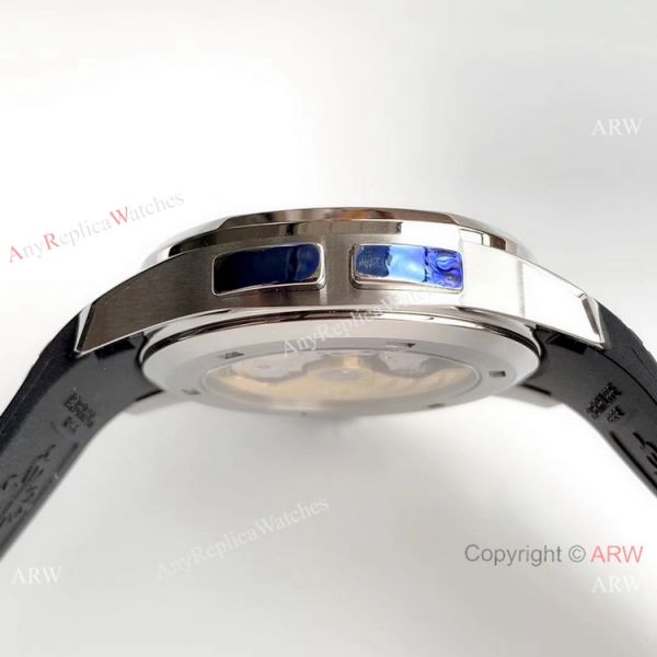 (GR) Swiss Copy Patek Philippe Aquanaut Travel Time SS Black Dial Watch 40mm (GR) Swiss Copy Patek Philippe Aquanaut Travel Time SS Black Dial Watch 40mm