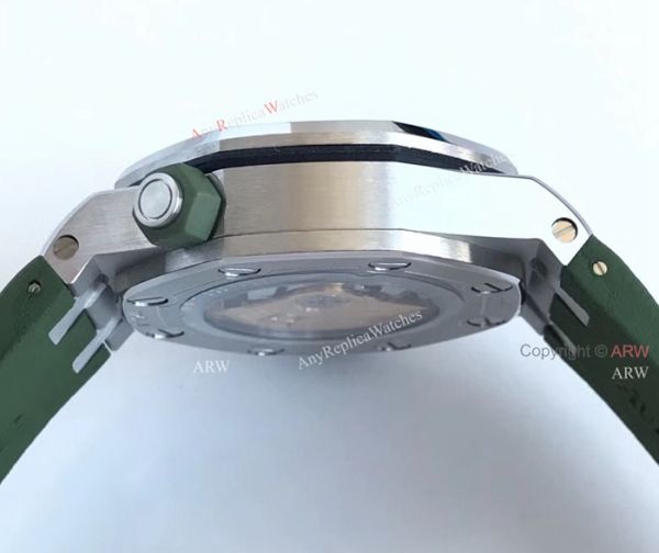 New Swiss 3120 Audemars Piguet Royal Oak Green Dial Green Rubber Band Replica Watches New Swiss 3120 Audemars Piguet Royal Oak Green Dial Green Rubber Band Replica Watches