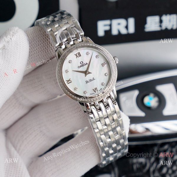 Swiss Quartz Omega Women De Ville Watches Stainless Steel Swiss Quartz Omega Women De Ville Watches Stainless Steel