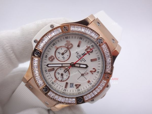 Hublot Geneve Big Bang Replica Watches w Diamond Bezel 41mm For Sale Hublot Geneve Big Bang Replica Watches w Diamond Bezel 41mm For Sale