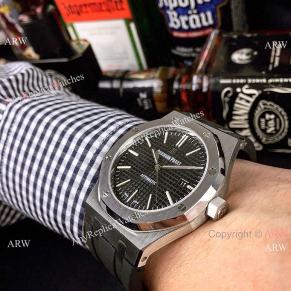 High Quality Audemars Piguet Royal Oak 43mm Watches Brown Rubber w/ Deployment buckle High Quality Audemars Piguet Royal Oak 43mm Watches Brown Rubber w/ Deployment buckle