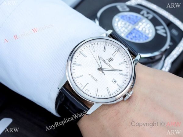 New Fake Audemars Piguet 40mm Watch SS White Dial Automatic New Fake Audemars Piguet 40mm Watch SS White Dial Automatic