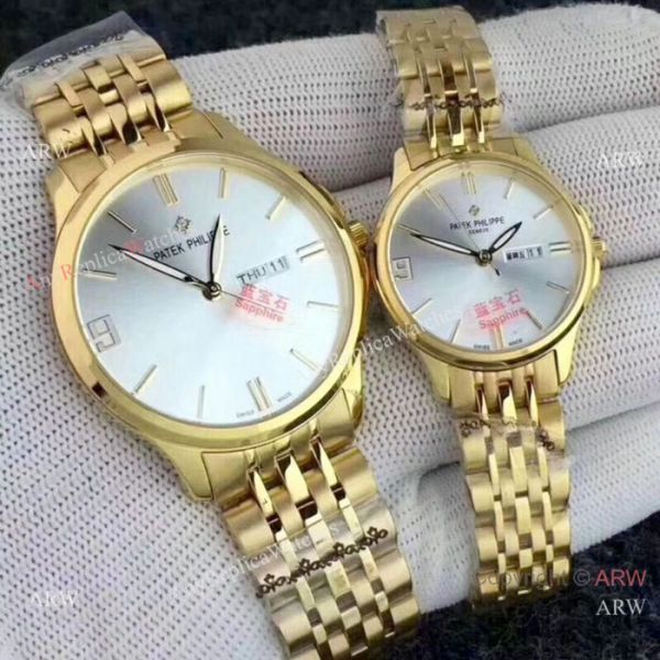 Copy Patek Philippe Calatrava 2-Tone Rose Gold Lovers Watch Copy Patek Philippe Calatrava 2-Tone Rose Gold Lovers Watch