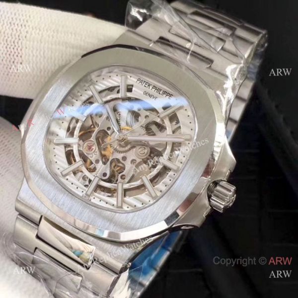 New Copy Patek Philippe Nautilus Stainless Steel Hollow Watches New Copy Patek Philippe Nautilus Stainless Steel Hollow Watches