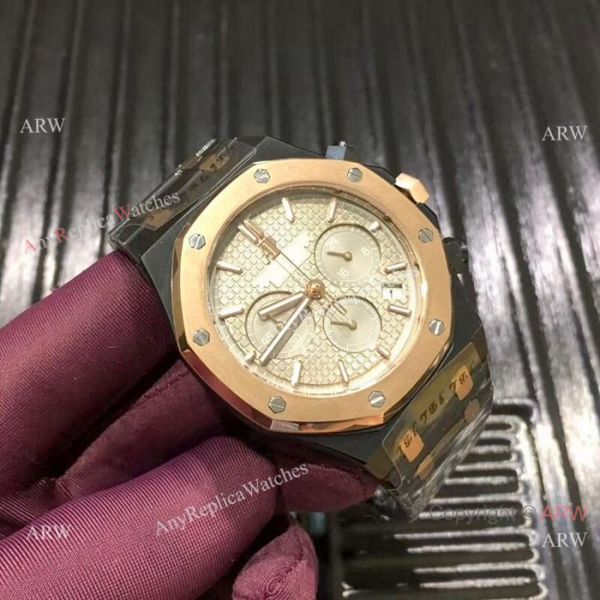 Copy Audemars Piguet Royal Oak 44mm Watches Two Tone Rose Gold Copy Audemars Piguet Royal Oak 44mm Watches Two Tone Rose Gold