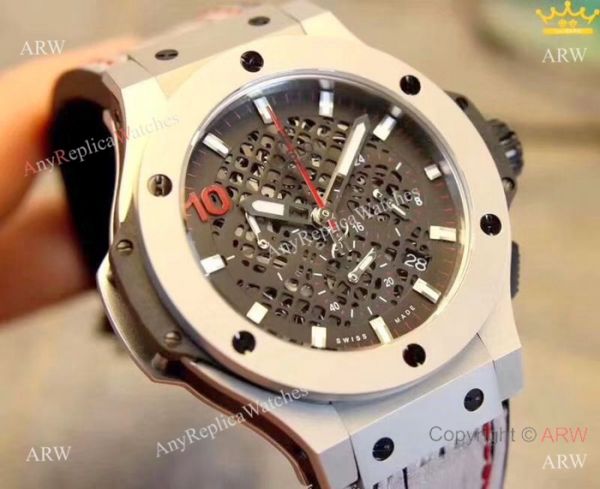Best Quality Hublot Big Bang 10 Years Watch SS Black Chronograph Dial Best Quality Hublot Big Bang 10 Years Watch SS Black Chronograph Dial