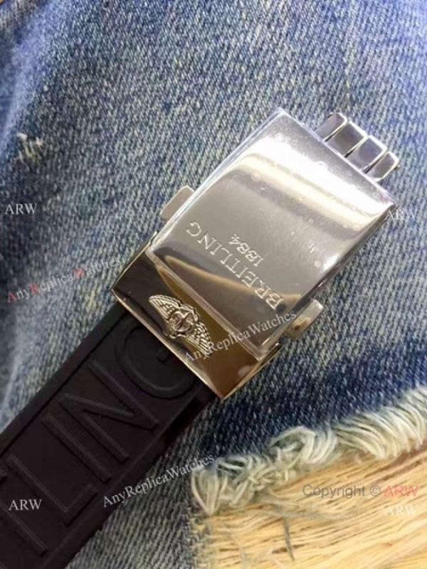 Replica Breitling Chronomat B01 Watch Blue Dial Black Rubber strap Replica Breitling Chronomat B01 Watch Blue Dial Black Rubber strap