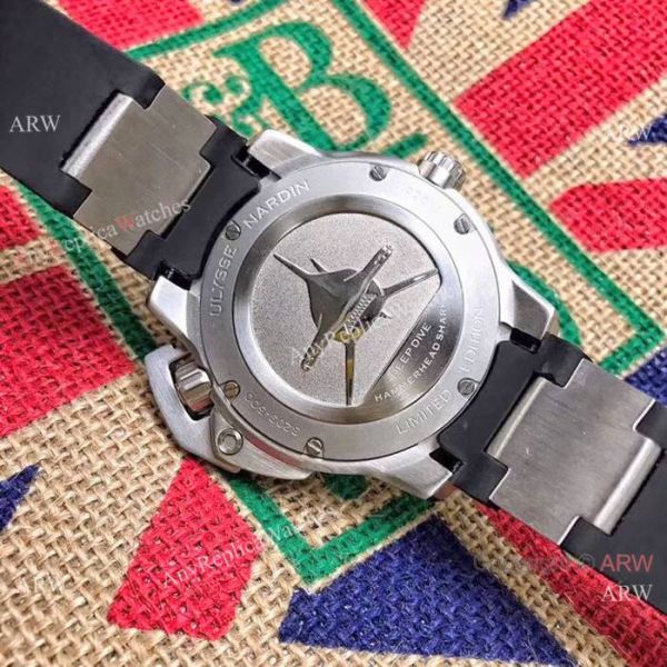 New Ulysse Nardin Deep Dive Hammerhead Shark Watches SS Black Dial New Ulysse Nardin Deep Dive Hammerhead Shark Watches SS Black Dial