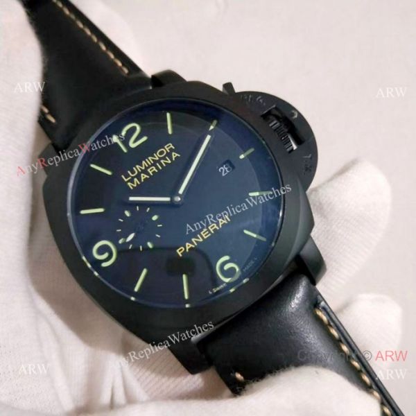 All Black Panerai Luminor Marina Replica Watch PAM00312 All Black Panerai Luminor Marina Replica Watch PAM00312
