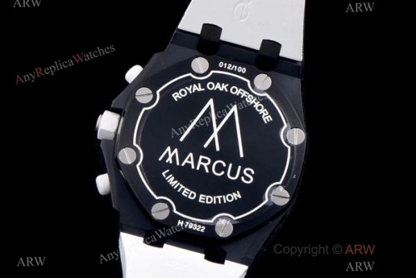 Swiss Replica Audemars Piguet Marcus Edition JF 7750 Watch 42mm Black Case Swiss Replica Audemars Piguet Marcus Edition JF 7750 Watch 42mm Black Case