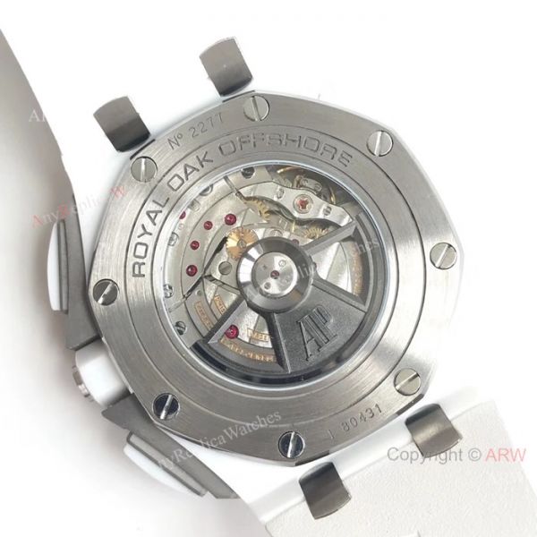 JF Replica Audemars Piguet Royal Oak Offshore Swiss 3126 Watch White Ceramic Case JF Replica Audemars Piguet Royal Oak Offshore Swiss 3126 Watch White Ceramic Case