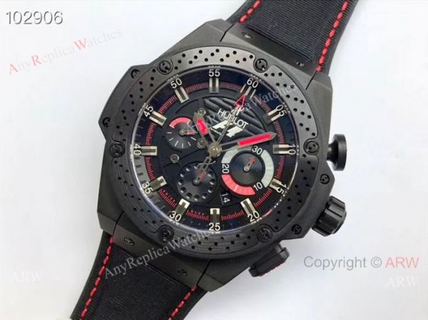 Swiss 7750 Replica Hublot F1 Replica King Power Black Case Watch Sapphire Crystal Swiss 7750 Replica Hublot F1 Replica King Power Black Case Watch Sapphire Crystal