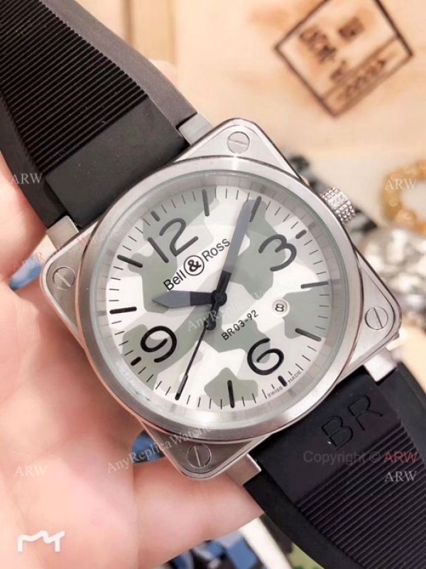 2019 New Bell and Ross Replica Watches SS Case Camouflage Strap 2019 New Bell and Ross Replica Watches SS Case Camouflage Strap