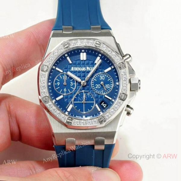 Women Audemars Piguet Royal Oak offshore Replica Watch Diamond Bezel White Dial Women Audemars Piguet Royal Oak offshore Replica Watch Diamond Bezel White Dial