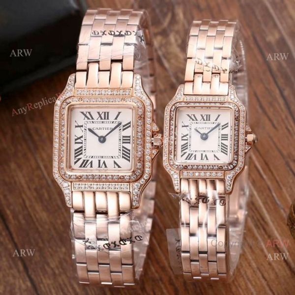 Fake Cartier Panthere Limited Edition Watches All Rose Gold Roman Dial Fake Cartier Panthere Limited Edition Watches All Rose Gold Roman Dial