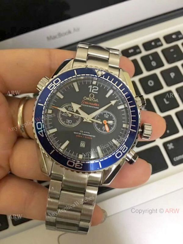 Omega Seamaster 600m Chronograph Watches SS Orange Unidirectional Bezel Omega Seamaster 600m Chronograph Watches SS Orange Unidirectional Bezel