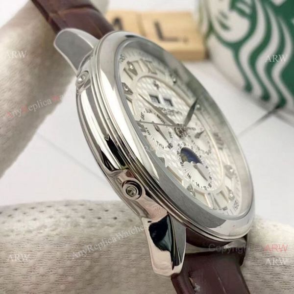 Vacheron Constantin Annual Calendar Moonphase Replica watch SS White Face Vacheron Constantin Annual Calendar Moonphase Replica watch SS White Face