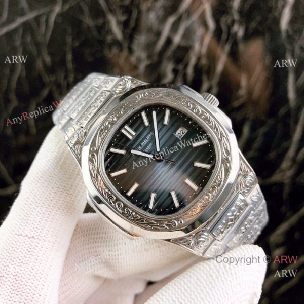 High Replica Patek Philippe Nautilus White Face Stainless Steel Tattoo Watches High Replica Patek Philippe Nautilus White Face Stainless Steel Tattoo Watches